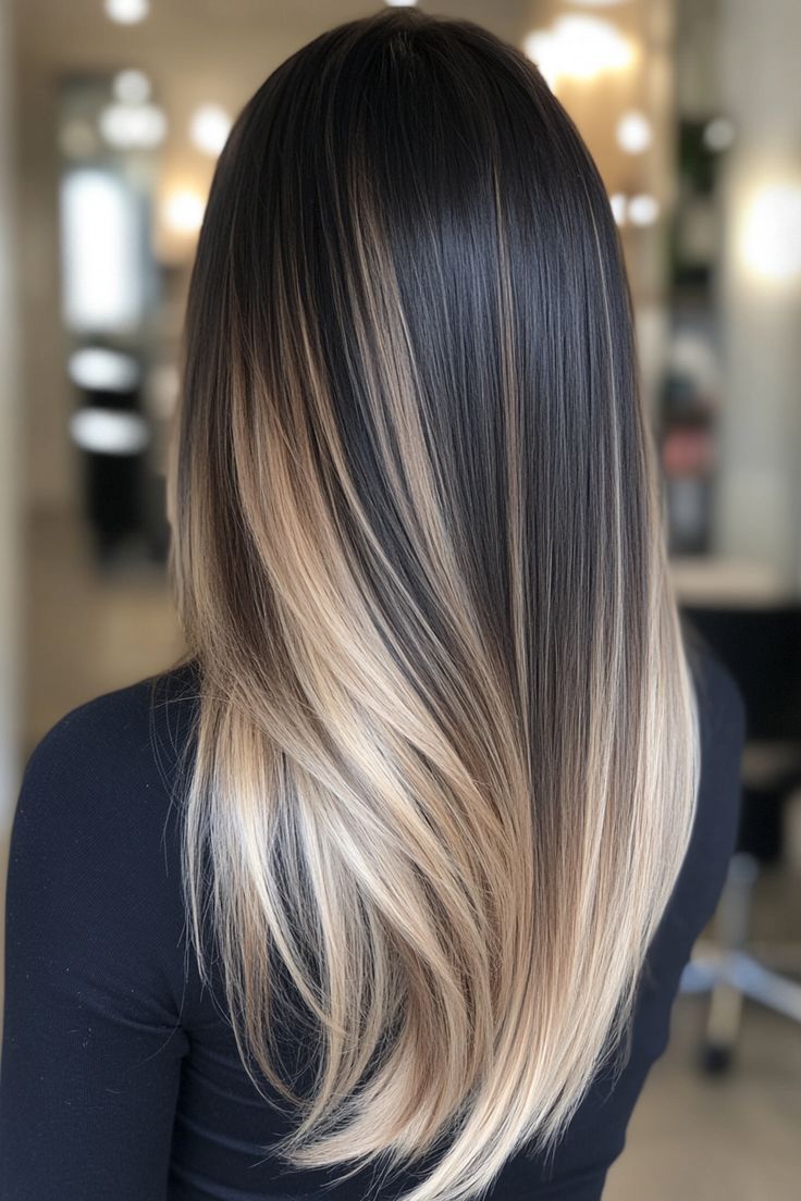 Unveiling the Beauty of Blonde Highlights on Dark Locks